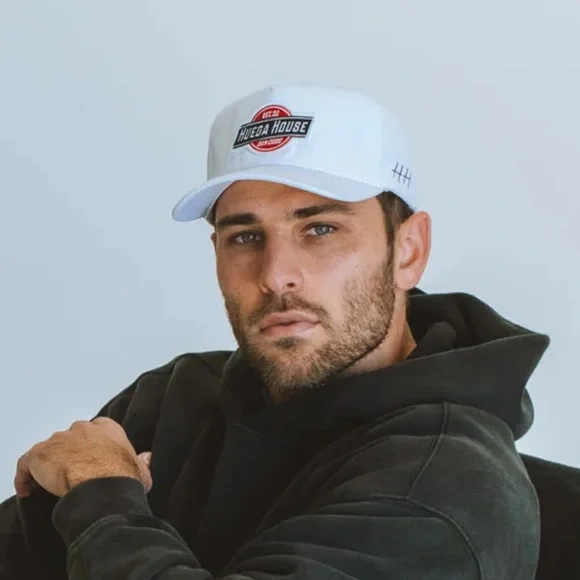 White Baseball Cap with Logo - Picture 2 of 10